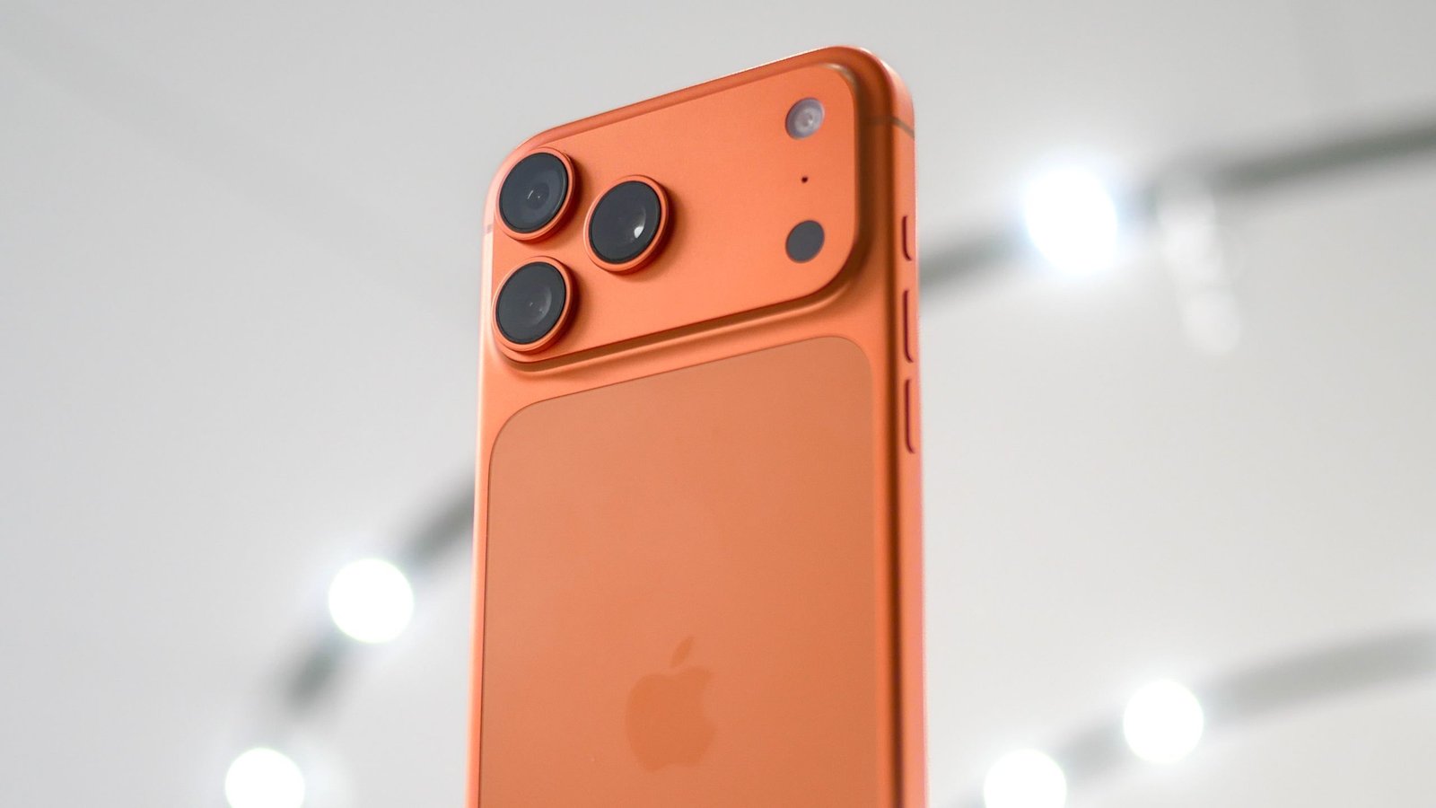 iPhone 17 Pro in Cosmic Orange